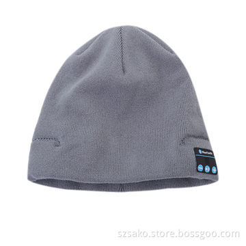 Wireless Music Hat with Bluetooth Function, Portable Fashion Design, Knitted Materials, 1. V3.0 + ED